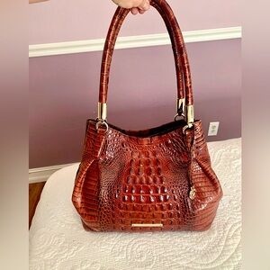 Brahmin pecan leather bag